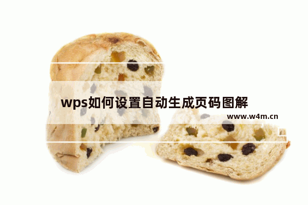 wps如何设置自动生成页码图解