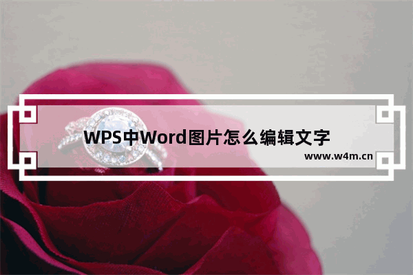 WPS中Word图片怎么编辑文字