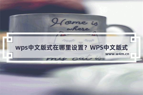 wps中文版式在哪里设置？WPS中文版式设置技巧