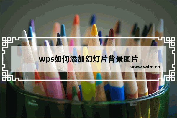 wps如何添加幻灯片背景图片