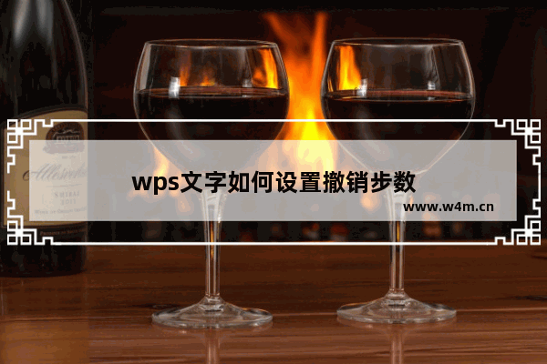 wps文字如何设置撤销步数