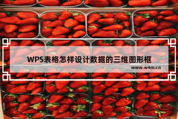 WPS表格怎样设计数据的三维图形框