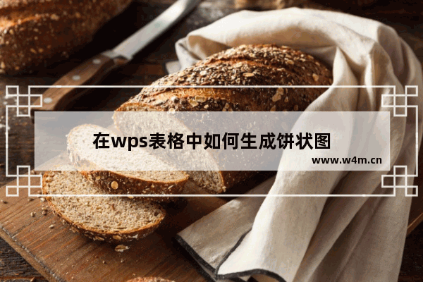 在wps表格中如何生成饼状图