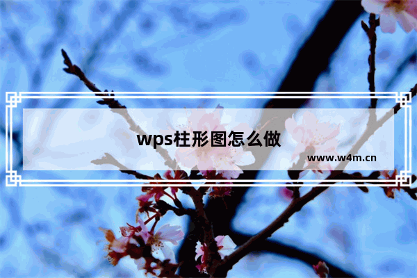 wps柱形图怎么做