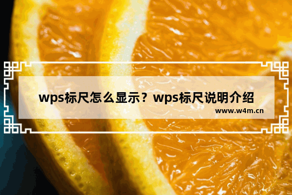 wps标尺怎么显示？wps标尺说明介绍