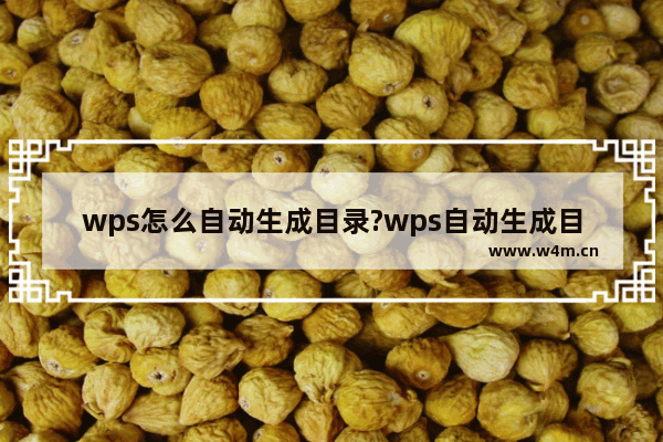 wps怎么自动生成目录?wps自动生成目录的设置教程