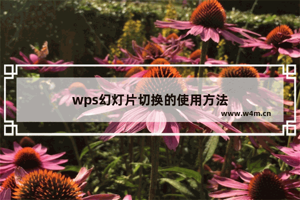 wps幻灯片切换的使用方法