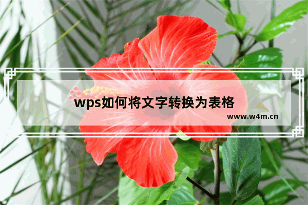 wps如何将文字转换为表格