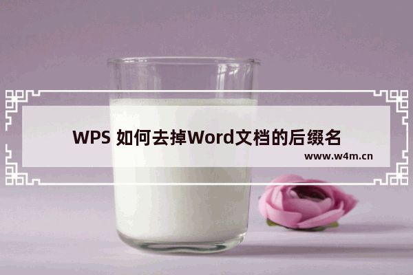 WPS 如何去掉Word文档的后缀名