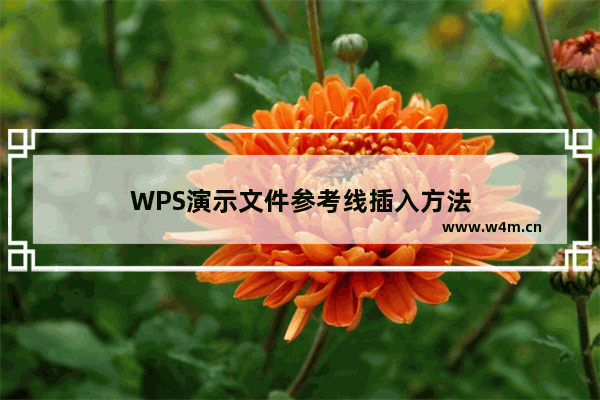 WPS演示文件参考线插入方法