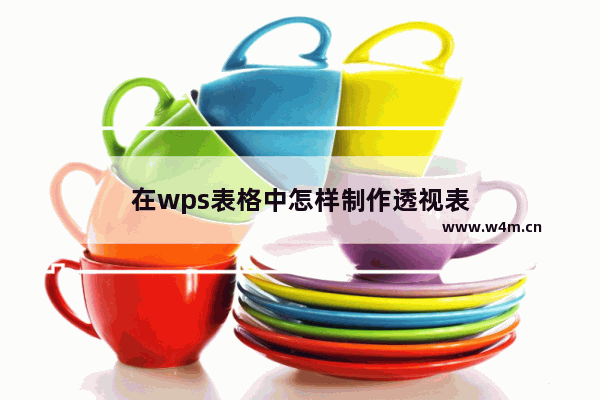 在wps表格中怎样制作透视表