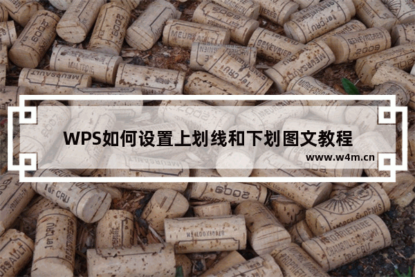 WPS如何设置上划线和下划图文教程