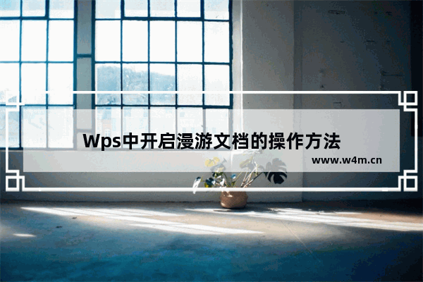 Wps中开启漫游文档的操作方法