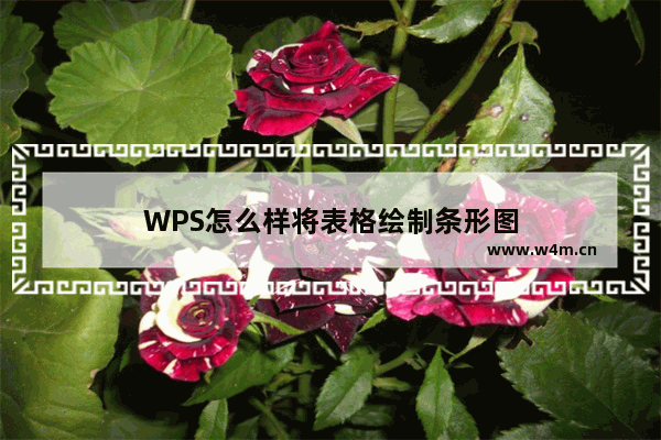 WPS怎么样将表格绘制条形图