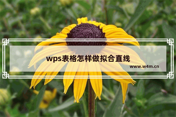 wps表格怎样做拟合直线