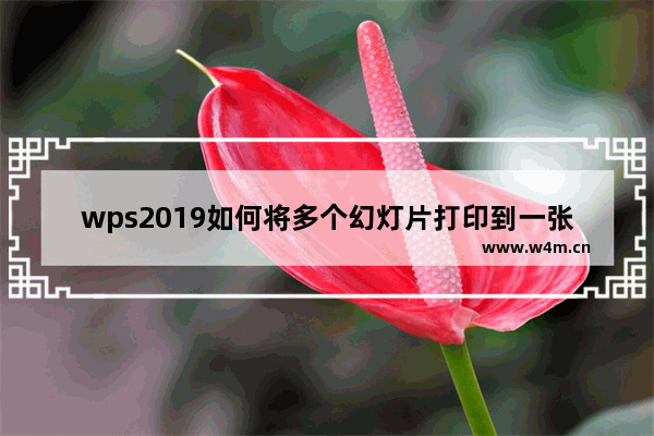 wps2019如何将多个幻灯片打印到一张纸上？