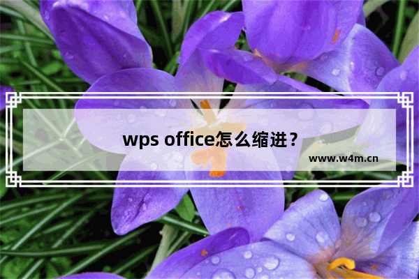 wps office怎么缩进？