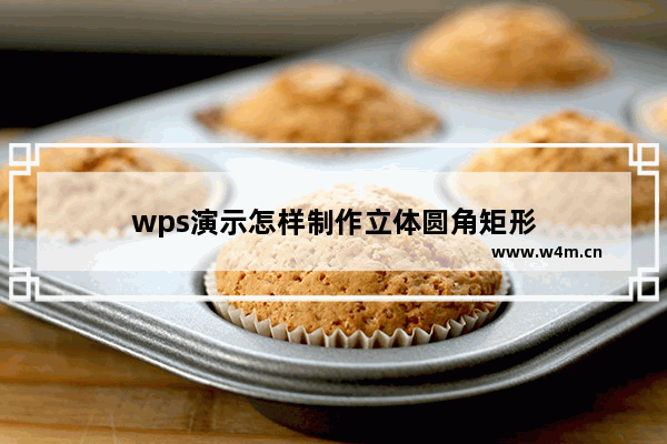 wps演示怎样制作立体圆角矩形