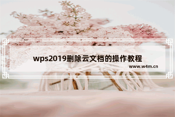 wps2019删除云文档的操作教程