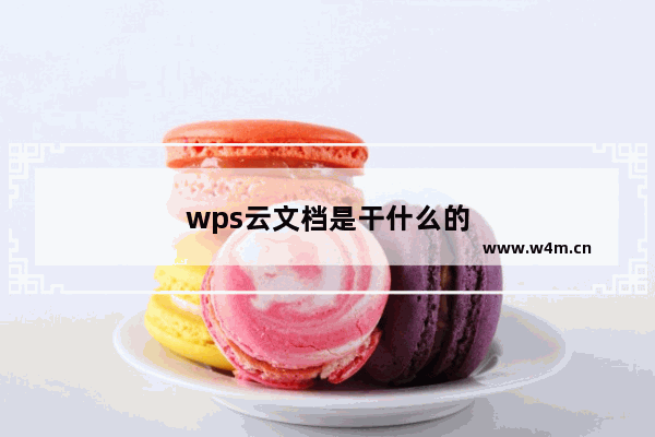 wps云文档是干什么的