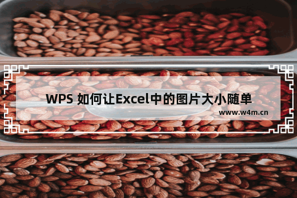 WPS 如何让Excel中的图片大小随单元格的变化而变化