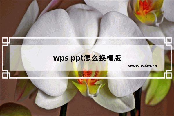 wps ppt怎么换模版