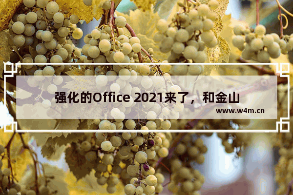 强化的Office 2021来了，和金山办公软件WPS比谁更好用？