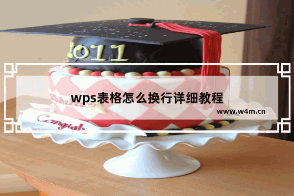 wps表格怎么换行详细教程