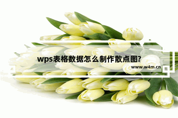 wps表格数据怎么制作散点图?