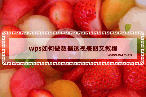 wps如何做数据透视表图文教程