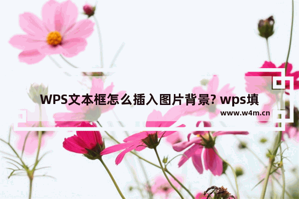 WPS文本框怎么插入图片背景? wps填充文本框的教程