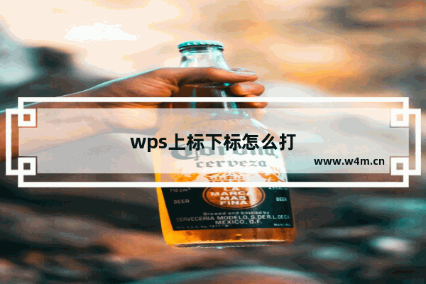 wps上标下标怎么打