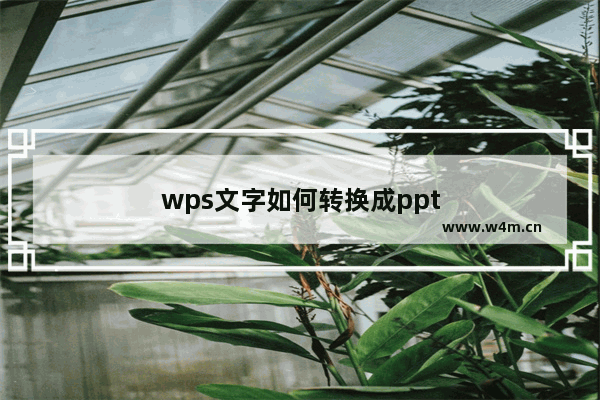 wps文字如何转换成ppt