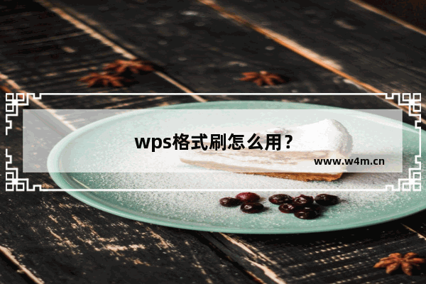 wps格式刷怎么用？