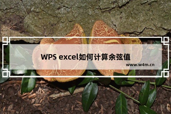 WPS excel如何计算余弦值