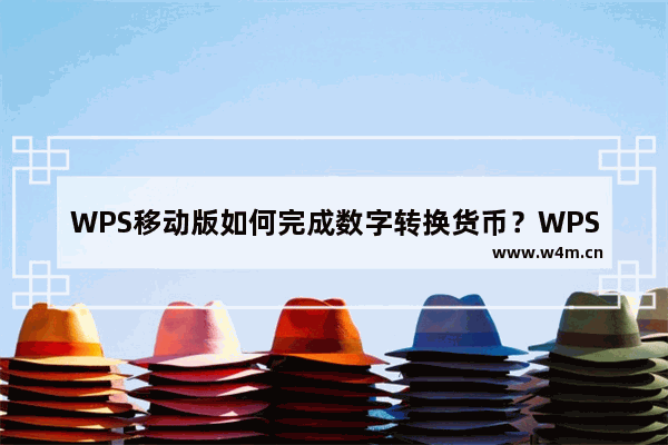 WPS移动版如何完成数字转换货币？WPS移动版完成数字转换货币的方法