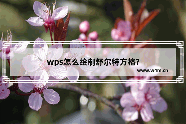 wps怎么绘制舒尔特方格?