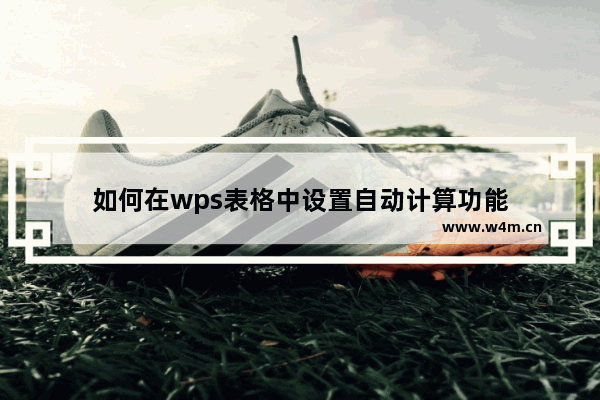 如何在wps表格中设置自动计算功能