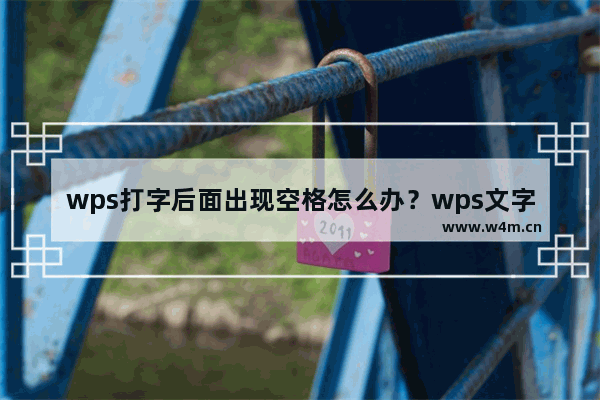 wps打字后面出现空格怎么办？wps文字输入时候后面自动出现空格的解决方法