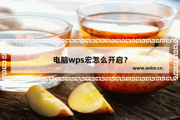 电脑wps宏怎么开启？