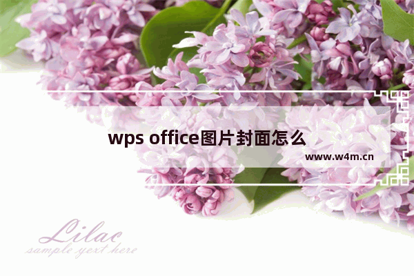 wps office图片封面怎么