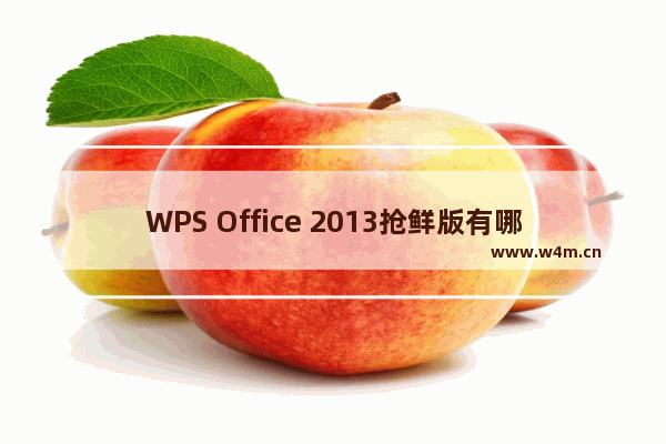 WPS Office 2013抢鲜版有哪些新功能?