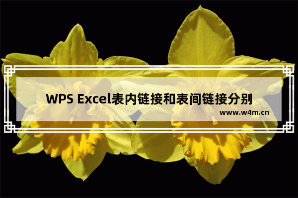 WPS Excel表内链接和表间链接分别怎样制作