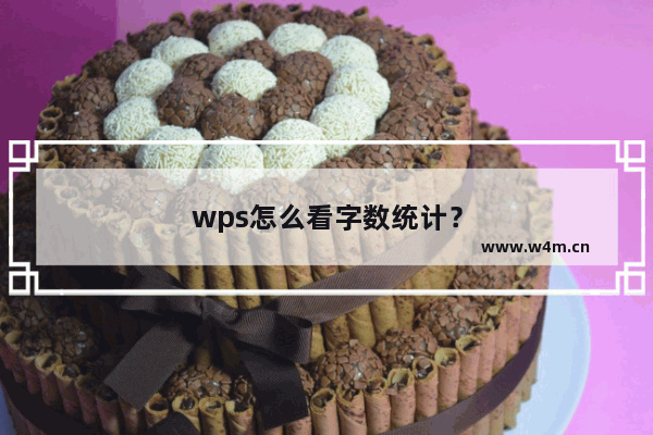 wps怎么看字数统计？