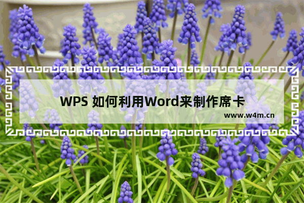 WPS 如何利用Word来制作席卡