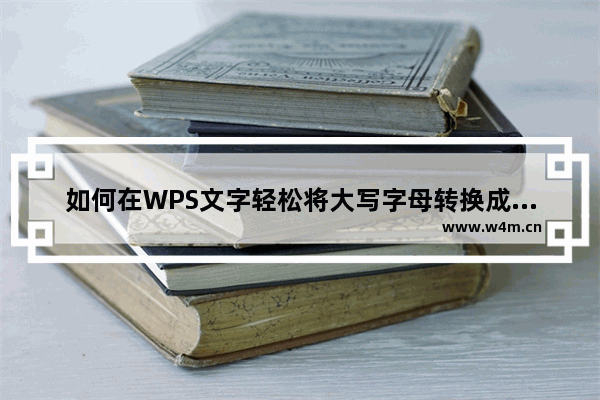 如何在WPS文字轻松将大写字母转换成小写