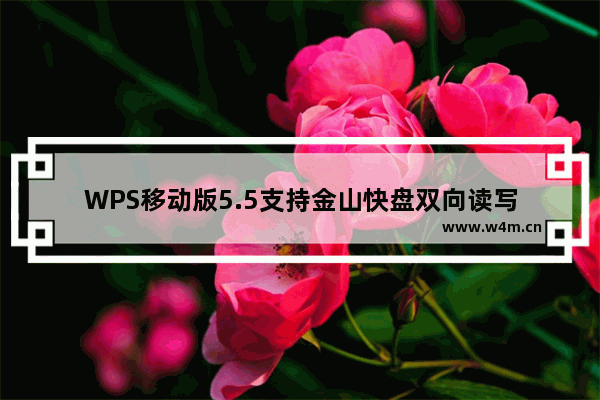 WPS移动版5.5支持金山快盘双向读写