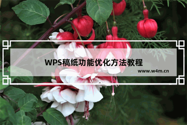 WPS稿纸功能优化方法教程