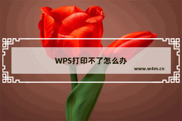 WPS打印不了怎么办