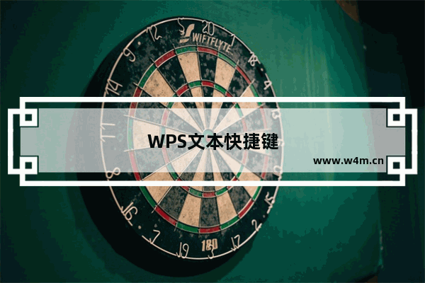 WPS文本快捷键